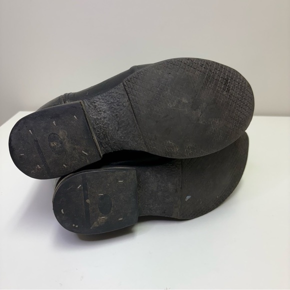 Old West Men’s 8 Cowboy Boots Black Leather Western Wear Rodeo Farm Dancing Shoe - Picture 8 of 9